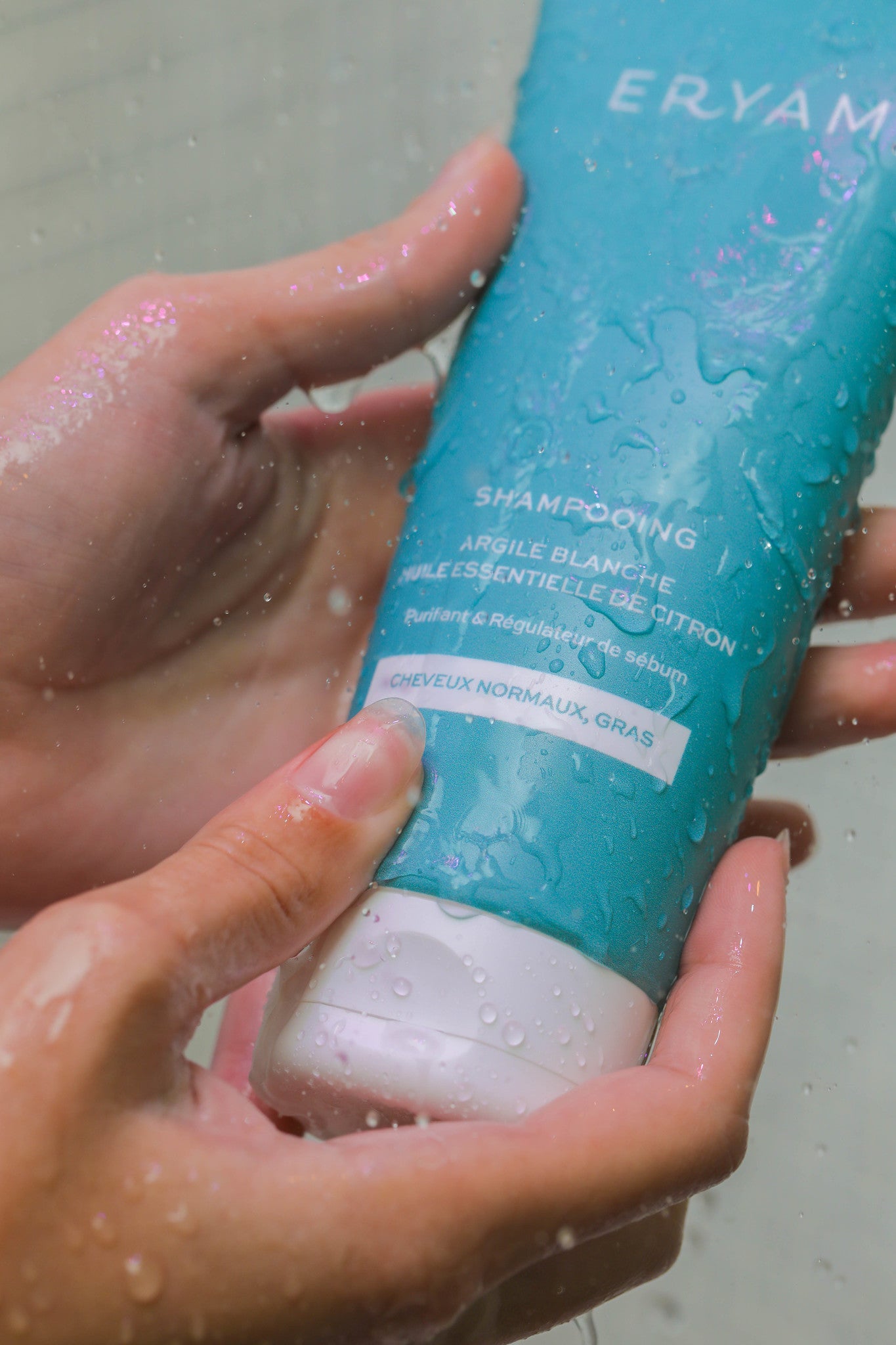 Shampooing Naturel Argile Blanche & Huile Essentielle de Citron - Cheveux normaux à gras - Eryam