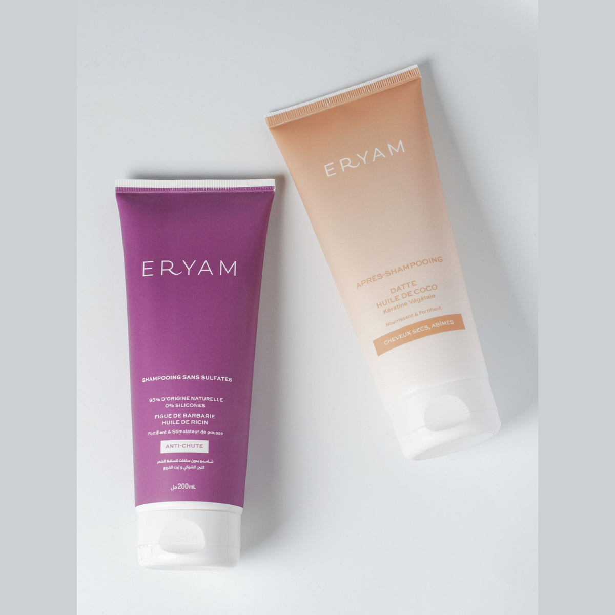 Shampooing antichute et après-shampooing datte-coco - Eryam