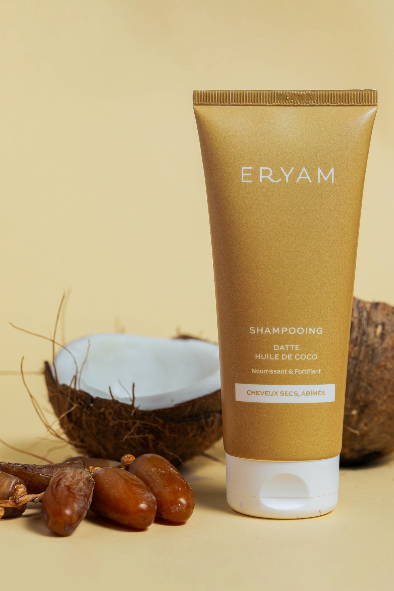Shampooing Naturel Datte & Huile de Coco - Cheveux secs et/ou abîmés - Eryam